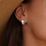 Silberohrringe, Mond