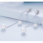 Silberohrringe mit Perlen