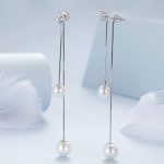 Silberohrringe mit Perlen