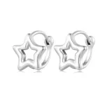 Silberohrringe, Stern