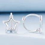 Silberohrringe, Stern