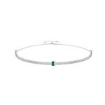 Silberne Retro-Halskette