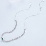 Silberne Retro-Halskette