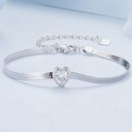Silberarmband mit Herz