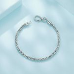 Silberarmband mit Unendlichkeitssymbol, 17 cm