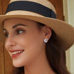 Silberohrringe, Katze mit Mond