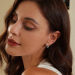 Silberohrringe, Sechseck