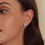 Silberohrringe, Sechseck