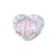 Silberner Anhänger, rosa Herz