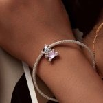 Silberanhänger, Teddybär mit Stern