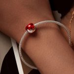 Silberanhänger, Apfel