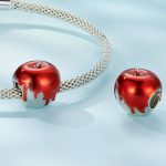 Silberanhänger, Apfel