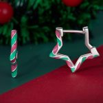 Silberohrringe, Weihnachtsstern
