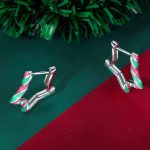 Silberohrringe, Weihnachtsstern