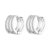 Ezüst fülbevaló, tripla karika