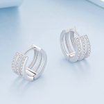 Silberohrringe, dreifach