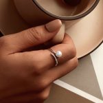 Silberring mit Perlen