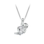 Silberne Halskette mit Faultier-Anhänger