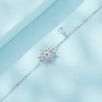 Silberarmband, floral