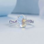 Silberring, abstrakt, Größe 6