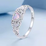 Ezüst gyűrű, vintage stílus, 8-as méret