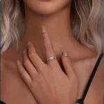 Ezüst gyűrű, vintage stílus, 8-as méret