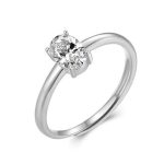 Ezüst gyűrű moissanitkristállyal