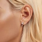 Silberne Ohrringe, Anhänger