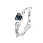 Silberring, schlangenförmig