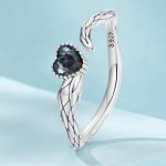 Silberring, schlangenförmig