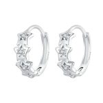 Silberohrringe, Stern