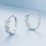 Silberohrringe, Stern