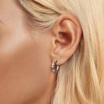 Silberohrringe, Stern