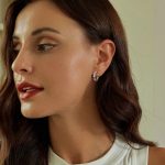 Silberohrringe, Stern