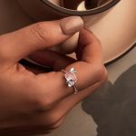 Silberring, quadratisch, Größe 6