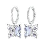 Silberohrringe, Schmetterling