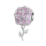 Silberanhänger, Hortensie