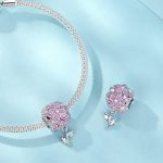 Silberanhänger, Hortensie