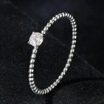 Silberring mit Moissanit, Größe 6