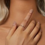 Silberring mit Moissanit, Größe 6