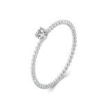 Silberring mit Moissanit, Größe 8