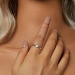 Silberring, herzförmig, Größe 8