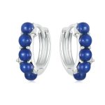 Silberohrringe mit Lapislazuli