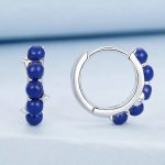 Silberohrringe mit Lapislazuli