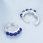 Silberohrringe mit Lapislazuli