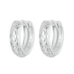 Silberohrringe mit Rautenmuster