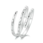 Silberring, dreifach gedreht