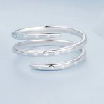 Silberring, dreifach gedreht