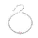 Silberarmband mit Herz