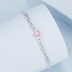 Silberarmband mit Herz